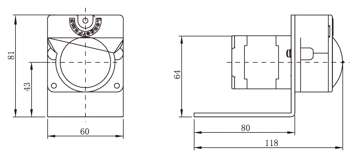 OEM-перистальтический насос T-S501&JY15 — Монтажный чертёж, 1