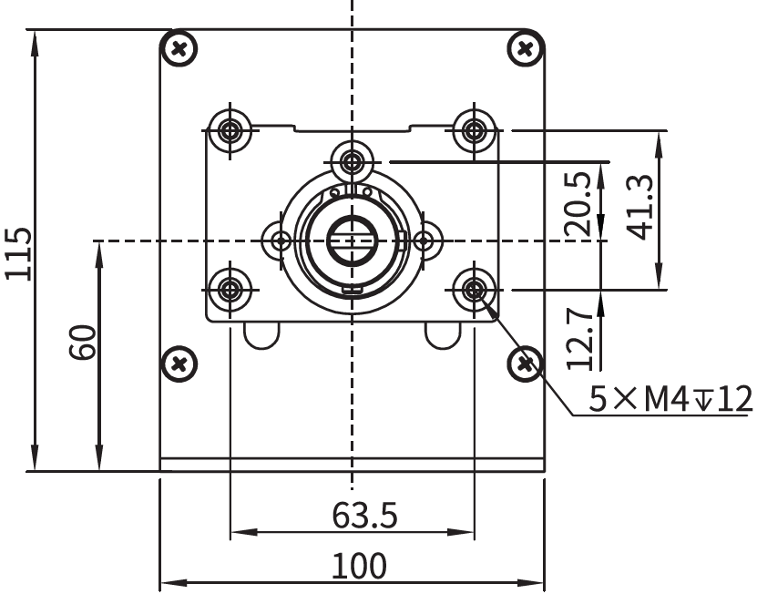 OEM перистальтические насосы серии 80 — Габариты, 1