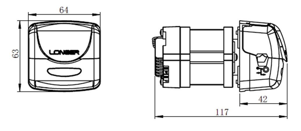 OEM-перистальтический насос T100/T400-SE01&BPH01 — Габариты, 1