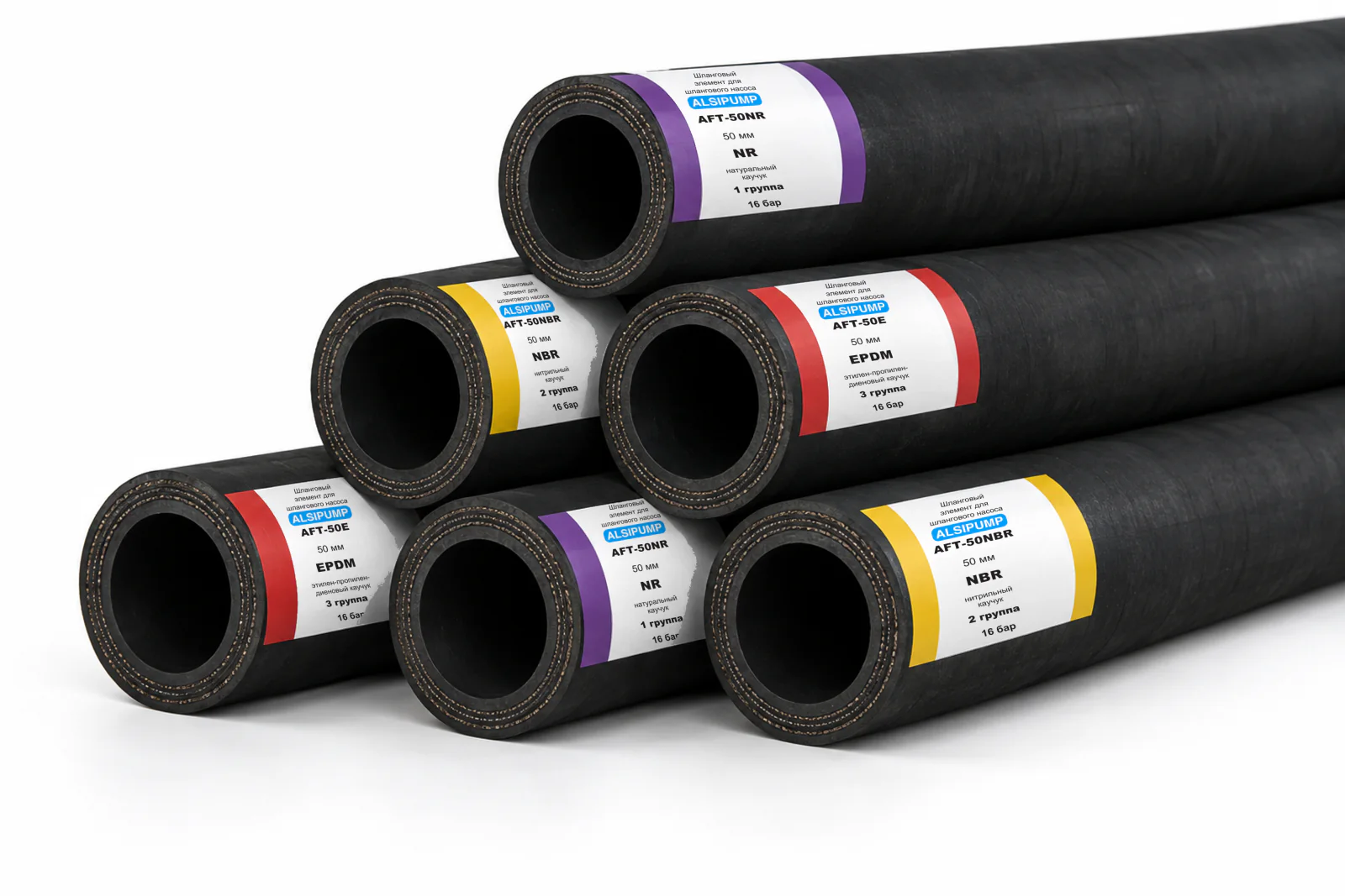 Шланговые элементы ALSIPUMP AFT из NR, NBR и EPDM