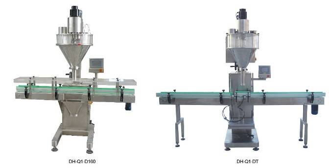 Автоматическая шнековая машина для фасовки порошковых продуктов в банки серии DH-Q1-D
