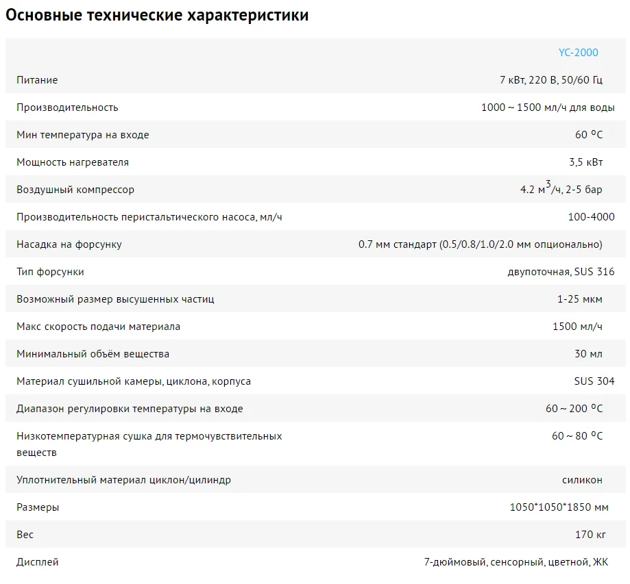 Лабораторная вакуумная распылительная сушилка - изображение 2